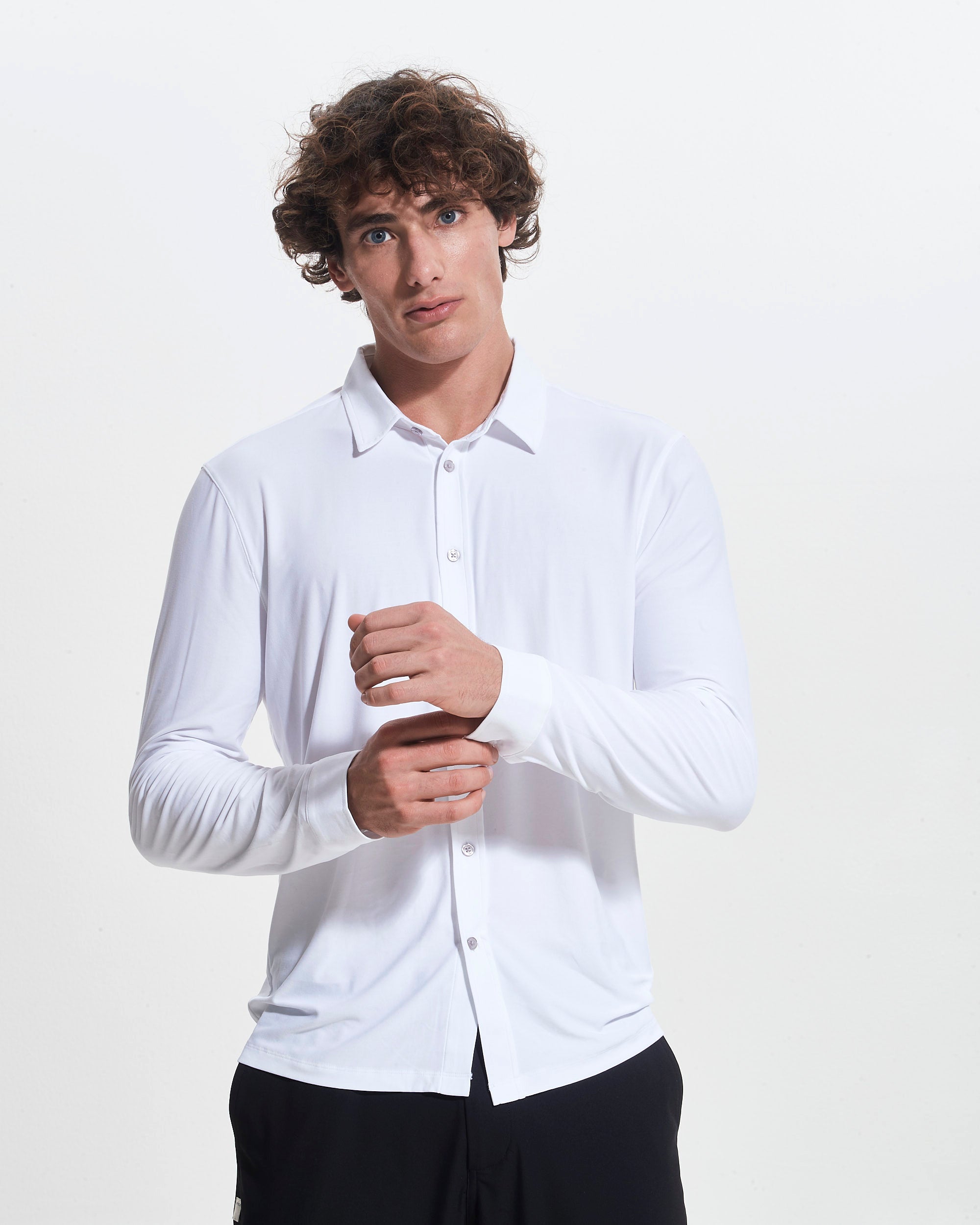 AptySoft™ Long Sleeve Polo Shirt