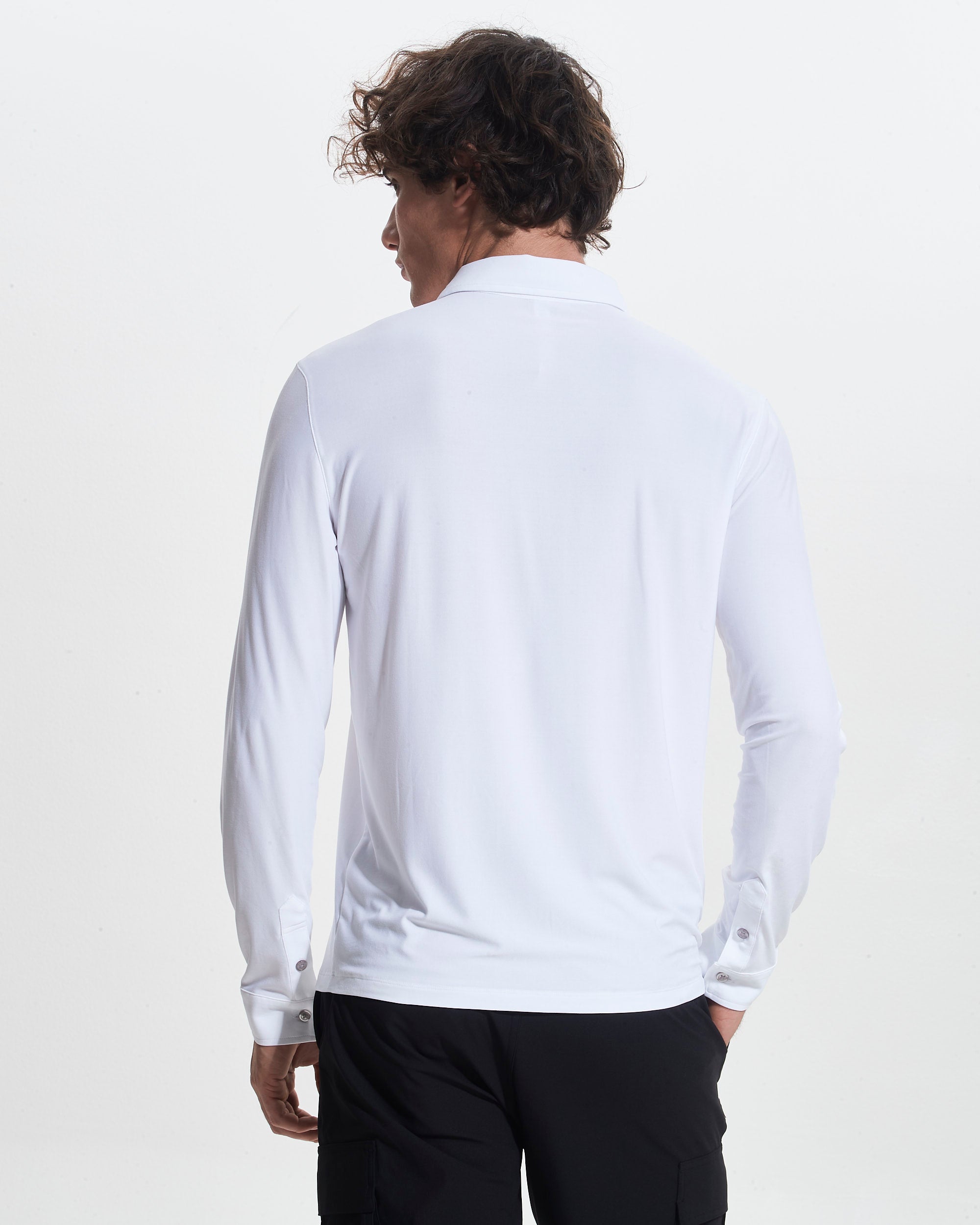 AptySoft™ Long Sleeve Polo Shirt