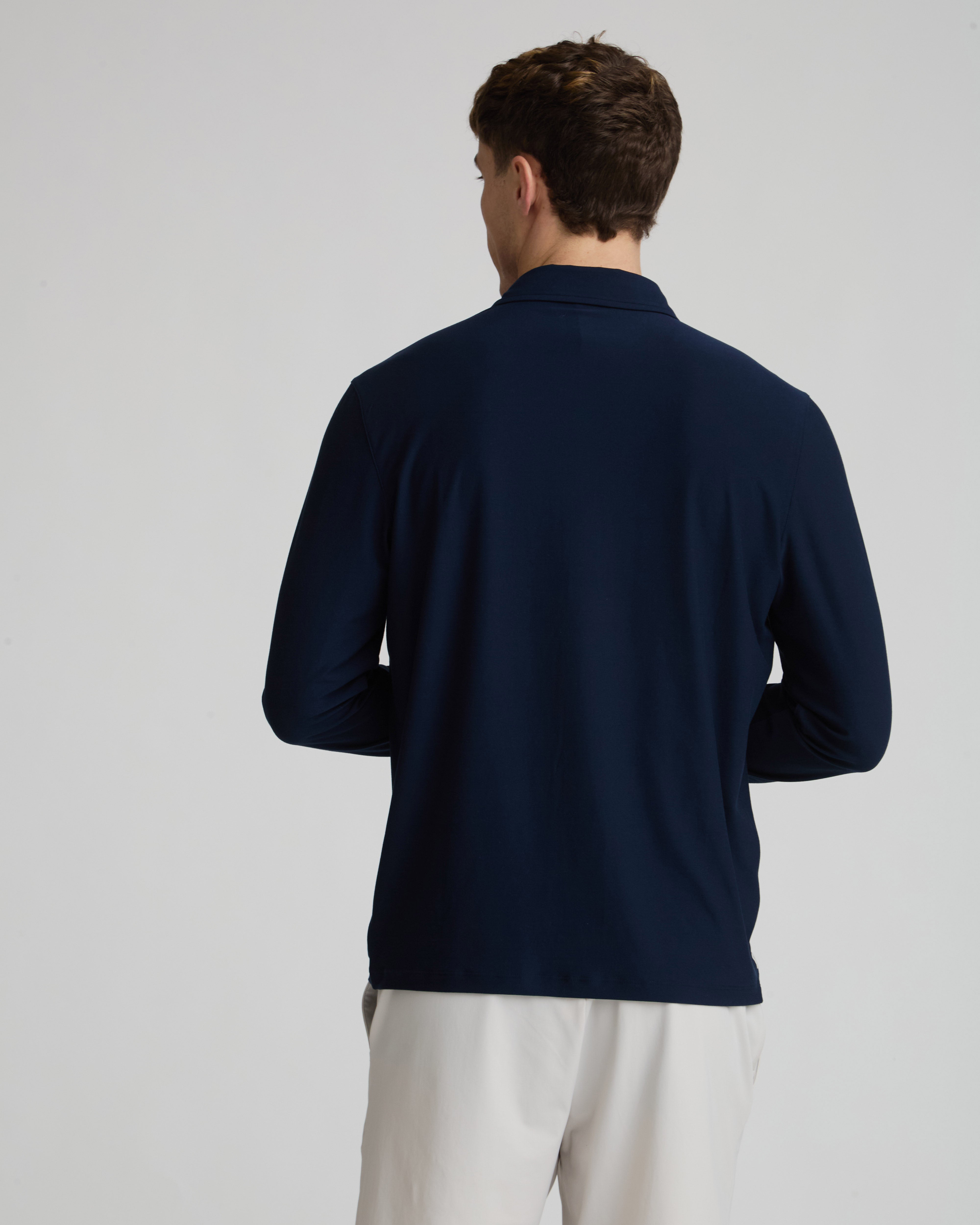 AptySoft™ Long Sleeve Polo Shirt